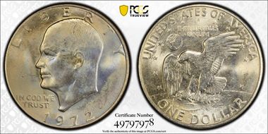 1972-D $1 MS66+