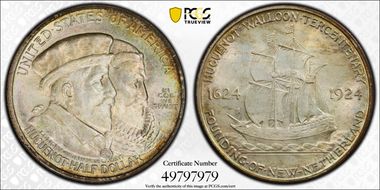 1924 50C Huguenot MS67