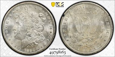 1880-CC $1 GSA Hoard MS62