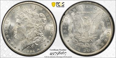 1884-CC $1 GSA Hoard MS63