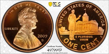 2009-S 1C Lincoln-Professional PR68DCAM