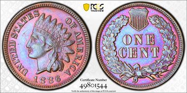 1886 1C Type 1 MS64BN