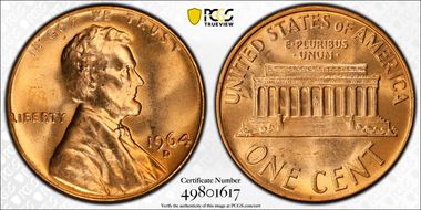 1964-D 1C MS66+ RD