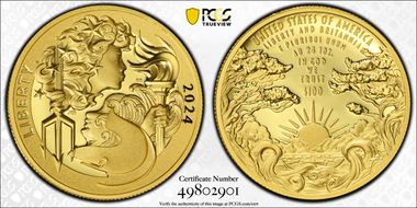 2024-W $100 Liberty & Britannia Au PR70DCAM