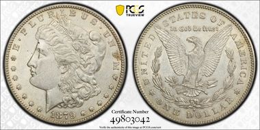 1879-S $1 Reverse of 1878 XF45