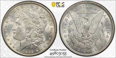 1892 $1 MS63