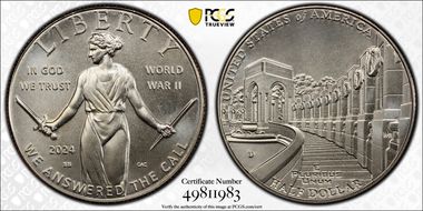 2024-D 50C Greatest Generation First Strike MS69