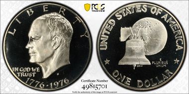 1976-S $1 Clad Type 1 PR69DCAM