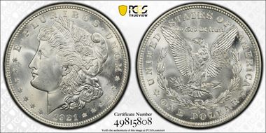 1921-D $1 MS66