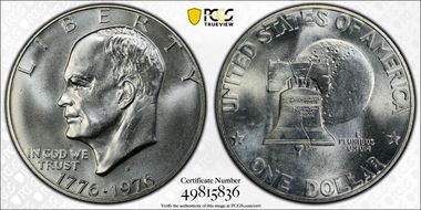 1976-S $1 Silver MS67
