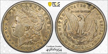 1883-S $1 AU50