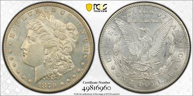 1879-S $1 Reverse of 1878 AU58