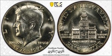 1976-D 50C Clad MS66