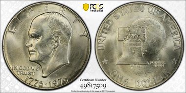 1976-S $1 Silver MS67