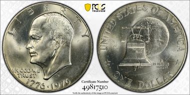 1976-S $1 Silver MS67