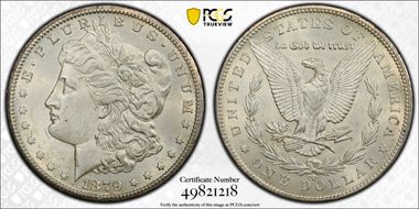 1879-CC $1 Capped Die MS62