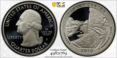 2010-S 25C Grand Canyon NP - Silver PR70DCAM