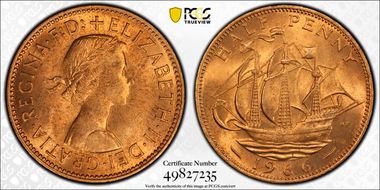 1966 1/2D S-4158 MS65RD