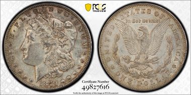 1879-S $1 Reverse of 1878 AU50