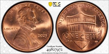 2023 1C Shield, Extra "V" MS66RD