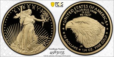 2024-W $10 Gold Eagle First Strike PR70DCAM