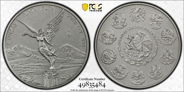 2018-Mo 2 Onza Libertad Ag - Antiqued SP70