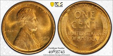 1909-S VDB 1C MS65RD