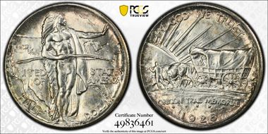1926 50C Oregon MS65