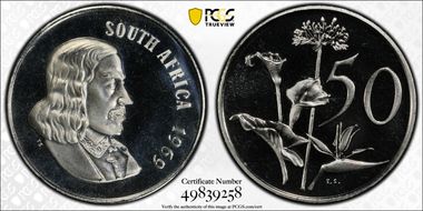 1969 50C English PR67DCAM