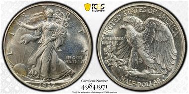 1937 50C PR63