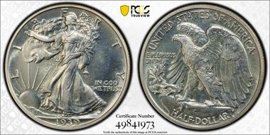1939 50C PR65