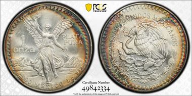 1990-Mo Onza Libertad Ag MS68