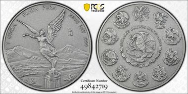 2018-Mo Onza Libertad Ag - Antiqued SP70