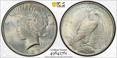 1923 $1 MS64
