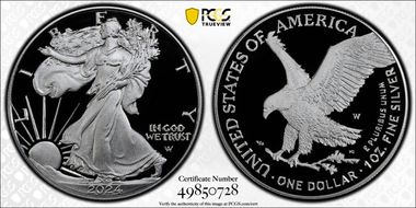 2024-W  $1 Silver Eagle PR70DCAM