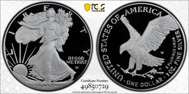 2024-W  $1 Silver Eagle PR70DCAM