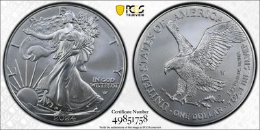 2024-W $1 Burnished Silver Eagle First Strike SP70