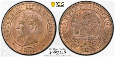 1857-MA 2C MS64RB