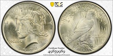 1924 $1 MS64
