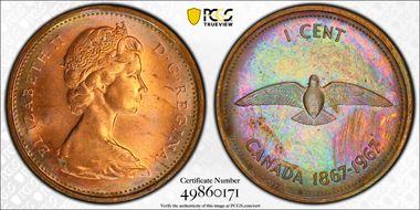 1967 1C MS64RB