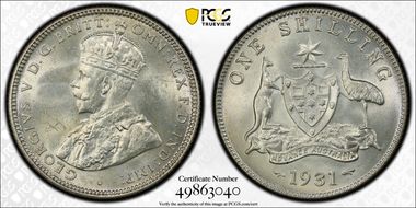 1931(m) Shil MS64