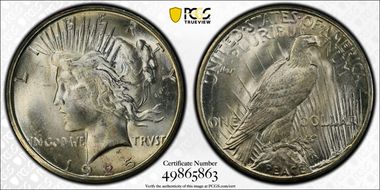 1925-S $1 MS64+ 
