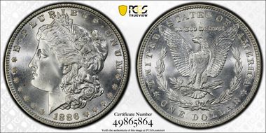 1886 $1 MS67