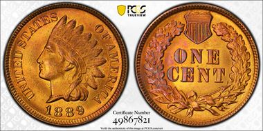 1889 1C MS65RB