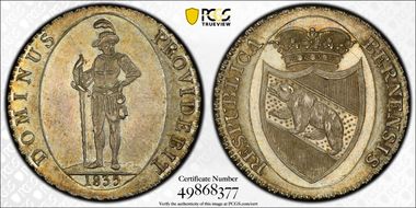 1835 4 Fr KM-199 MS63