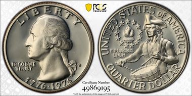 1976-S 25C Clad PR69DCAM