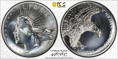 2019-P Medal High Relief Matte 2.5 oz Ag .999 Fine SP67