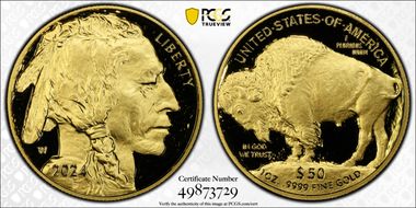 2024-W $50 American Buffalo .9999 Fine Gold First Strike PR70DCAM