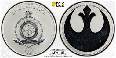 2022 $2 Rebel Alliance Star Wars MS66