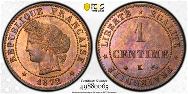 1872-K 1C Gad-88 F-104 MS65RB